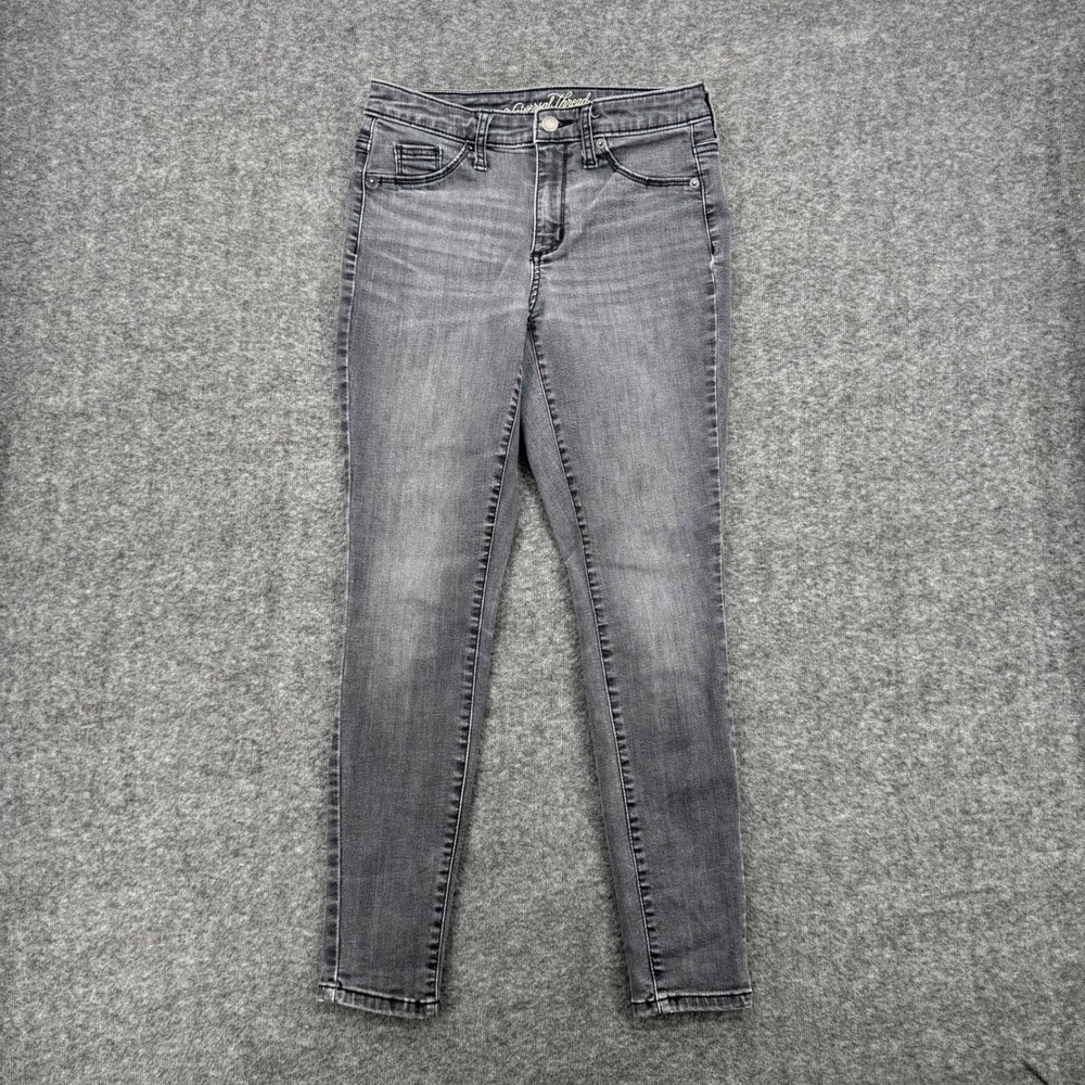 Universal Thread Womens High Rise Jegging Skinny Jeans Gray Size 2/26S Crop